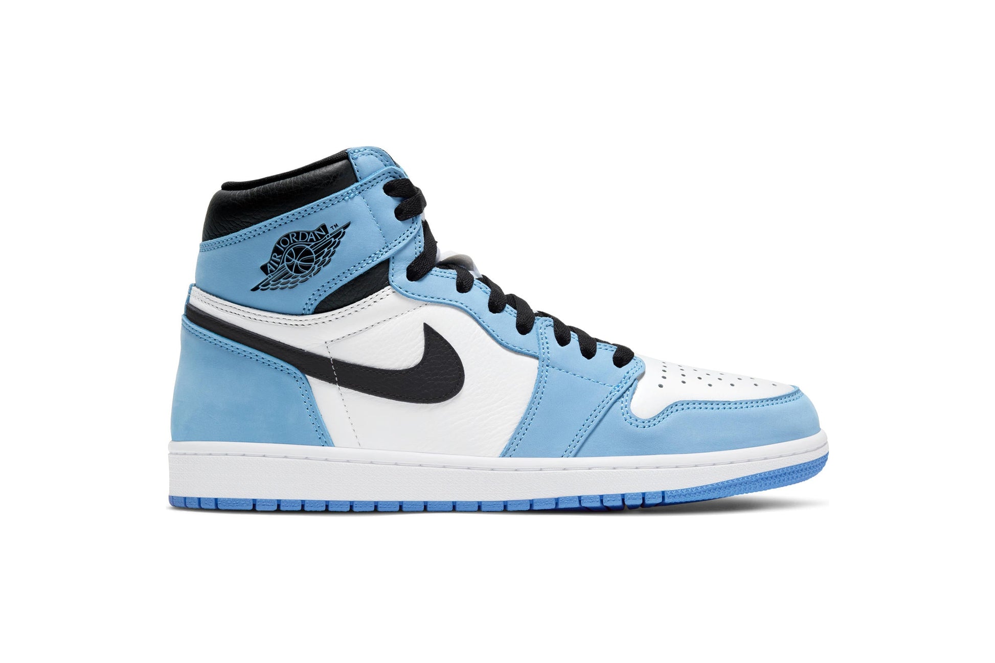 Exclusive Air Jordan 1 RETRO HIGH OG "UNIVERSITY BLUE" — 3.5 — Front View