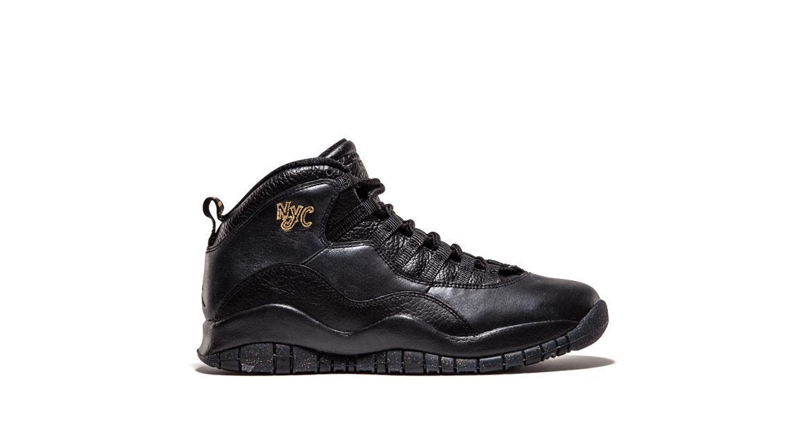 Exclusive Air Jordan 10 Retro BG "Nyc" — 3.5Y — Front View