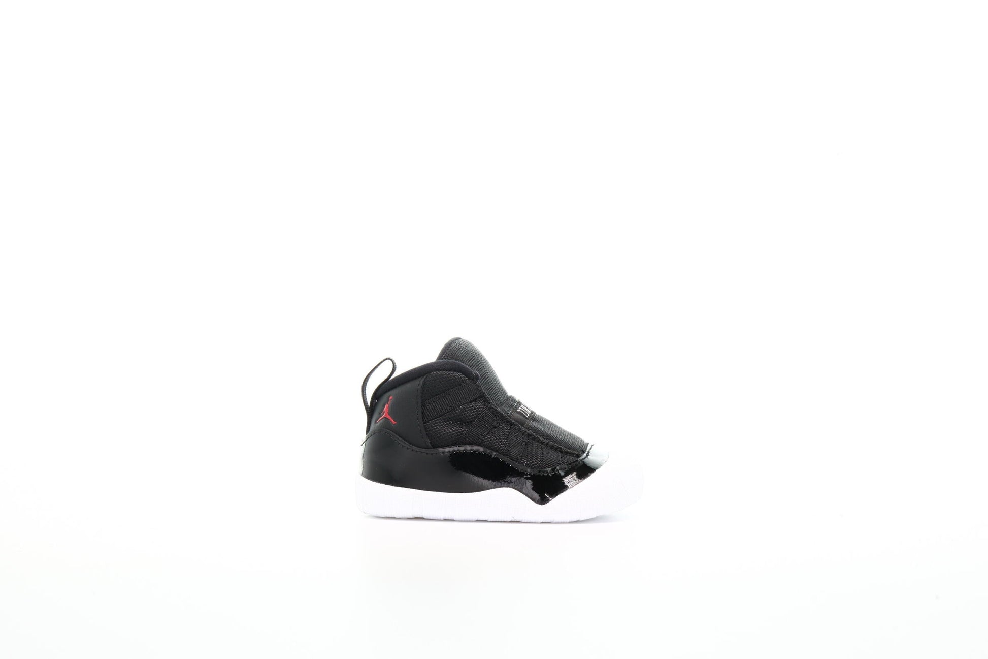 Exclusive Air Jordan 11 Crib Bootie "Bred" — 0C — Front View