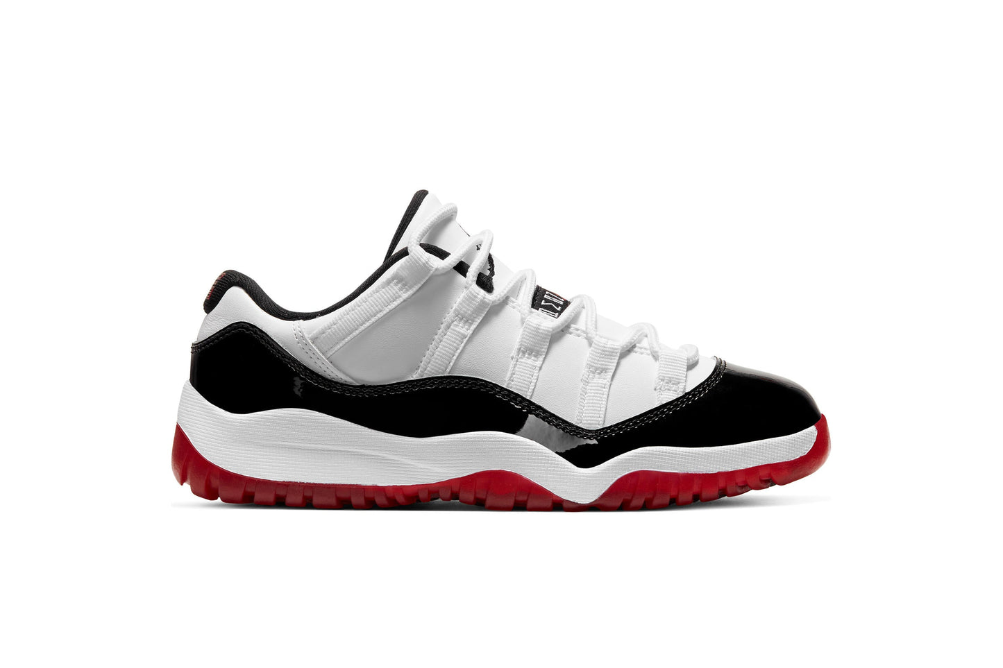 Exclusive Air Jordan 11 RETRO LOW (PS) "CONCORD BRED" — 1.5Y — Front View