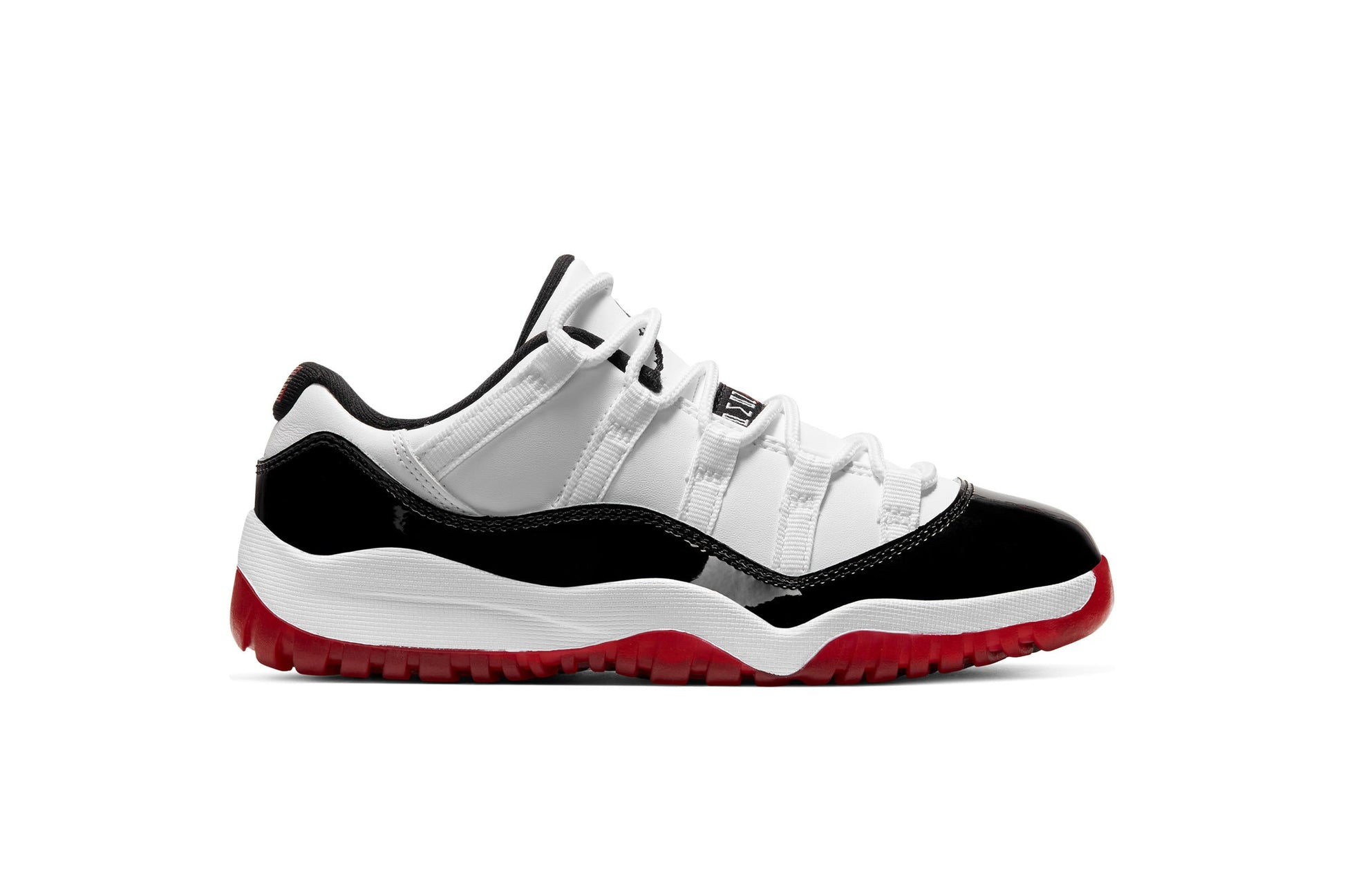 Exclusive Air Jordan 11 RETRO LOW (PS) "CONCORD BRED" — 1.5Y — Front View
