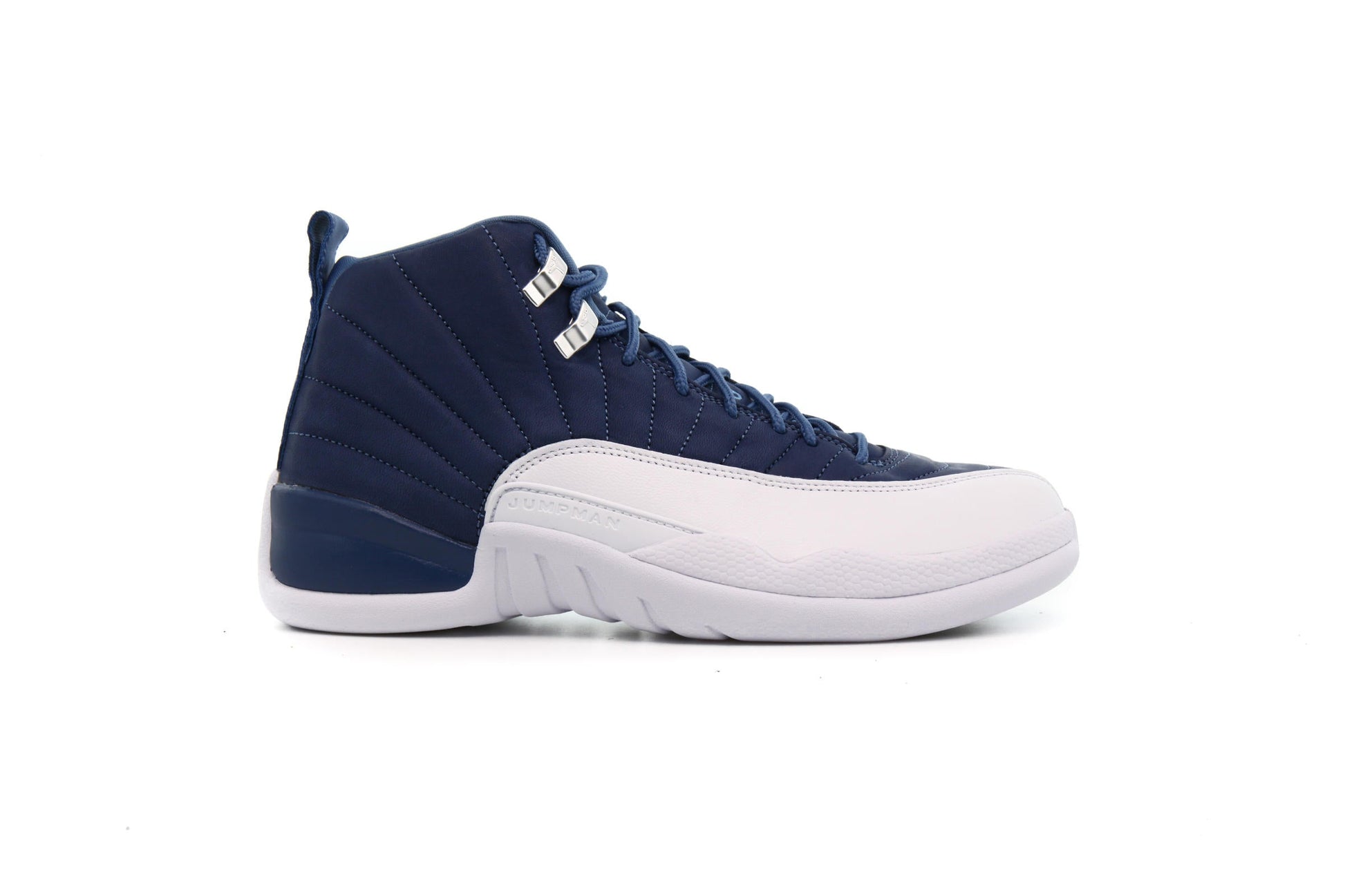Exclusive Air Jordan 12 RETRO "STONE BLUE" — 3.5 — Front View