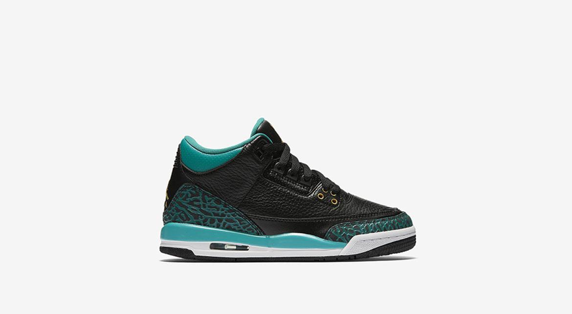 Exclusive Air Jordan 3 Retro GG "Metallic Gold" — 3.5Y — Front View