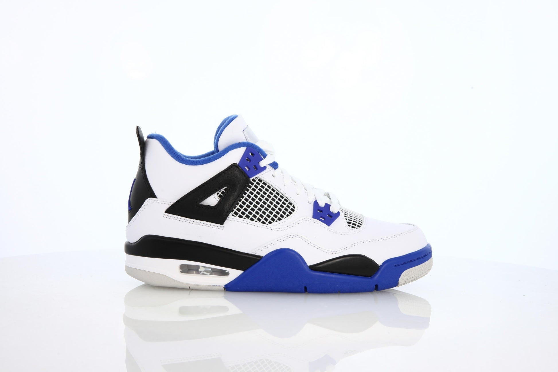 Exclusive Air Jordan 4 Retro BG "Motor Sport" — 3.5Y — Front View