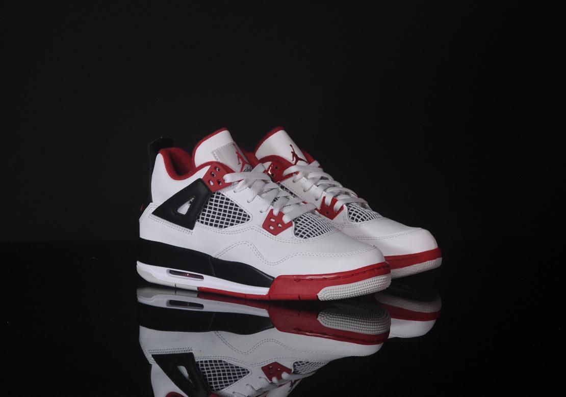 Exclusive Air Jordan 4 Retro (GS) — 3.5 — Front View