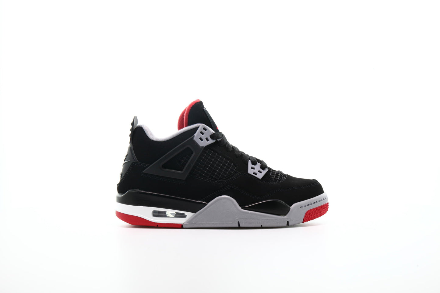 Exclusive Air Jordan 4 Retro (GS) "Black" — 3.5Y — Front View