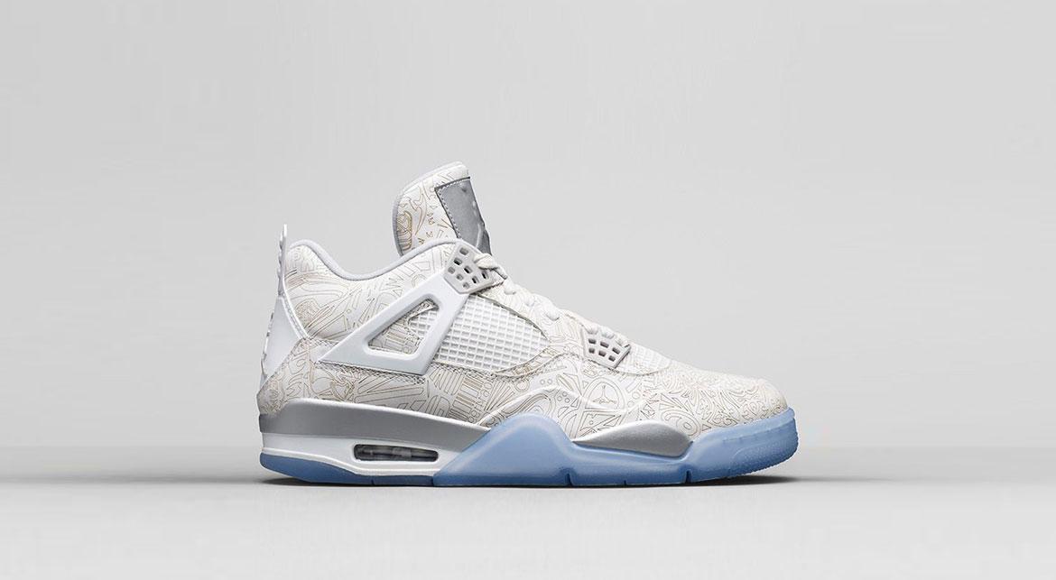 Exclusive Air Jordan 4 Retro "Laser" — 3.5 — Front View