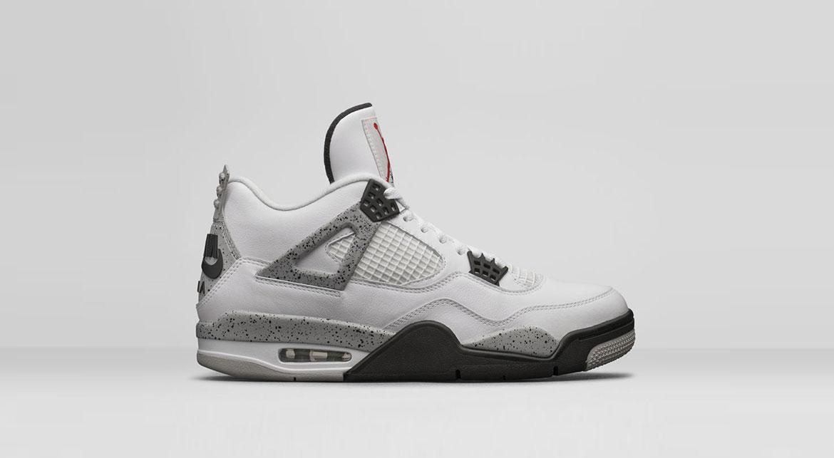 Exclusive Air Jordan 4 Retro OG "White Cement" — 3.5 — Front View