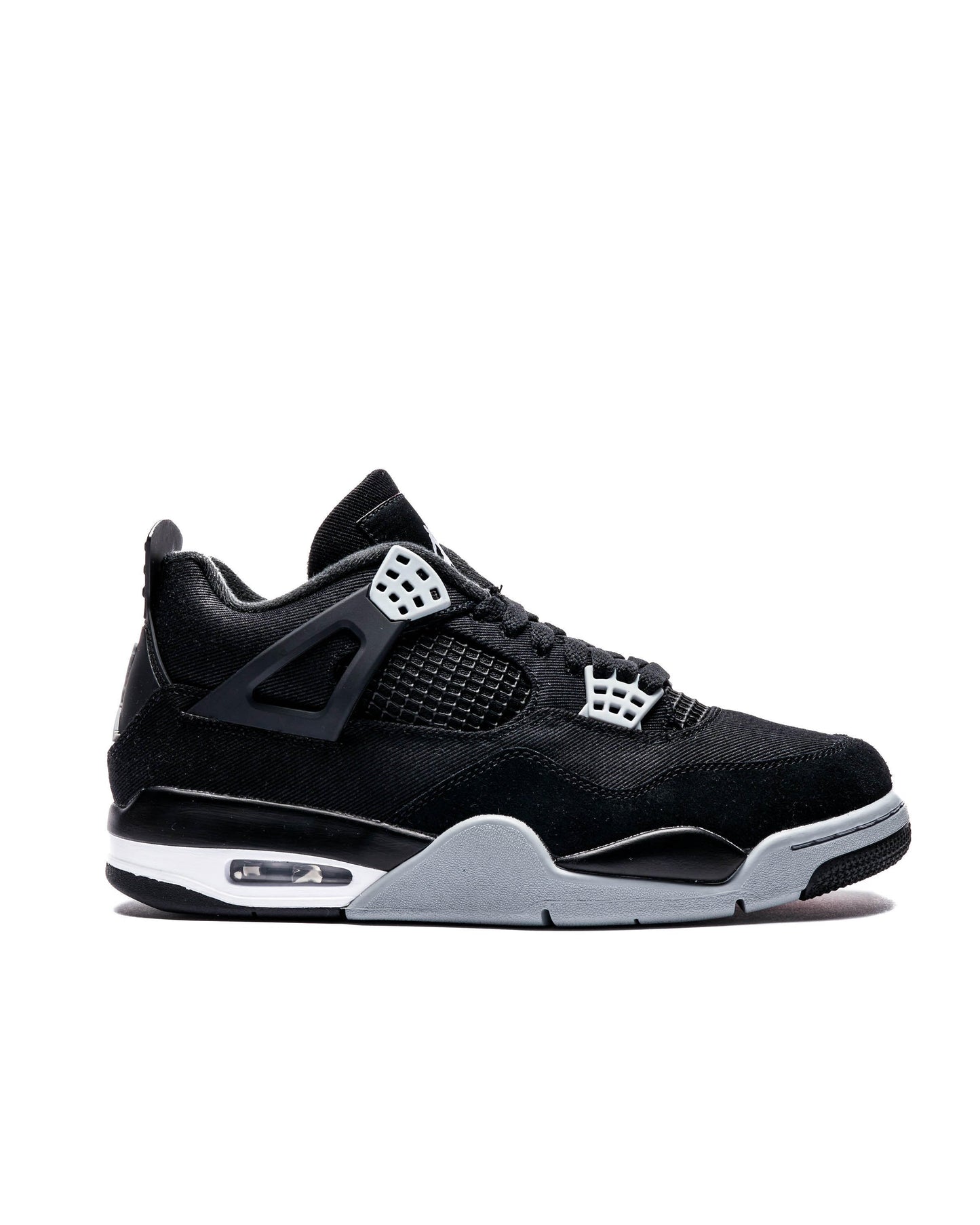 Exclusive Air Jordan 4 RETRO SE "BLACK CANVAS" — 3.5 — Front View