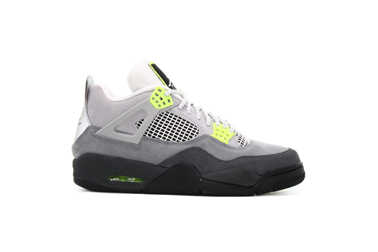 Exclusive Air Jordan 4 RETRO SE "NEON" — 3.5 — Front View