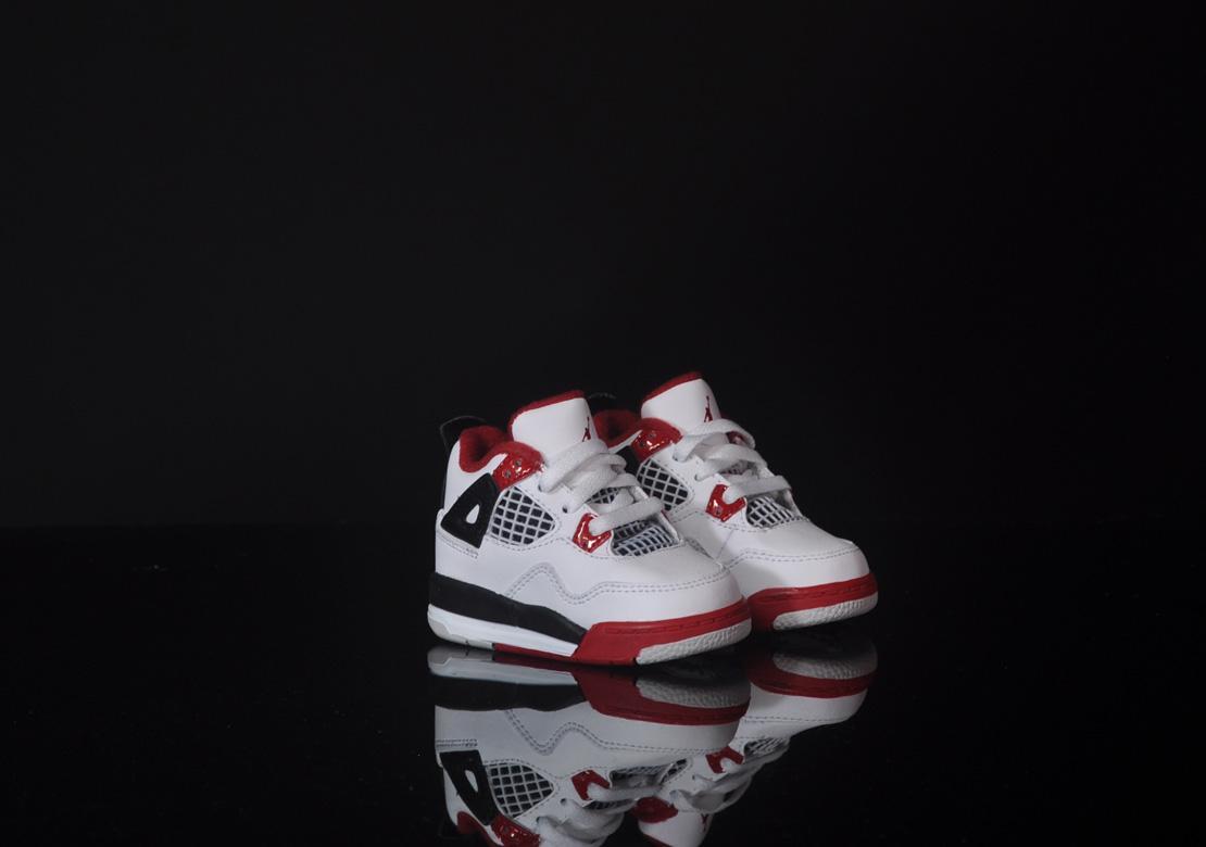 Exclusive Air Jordan 4 Retro (TD) — 3.5 — Front View