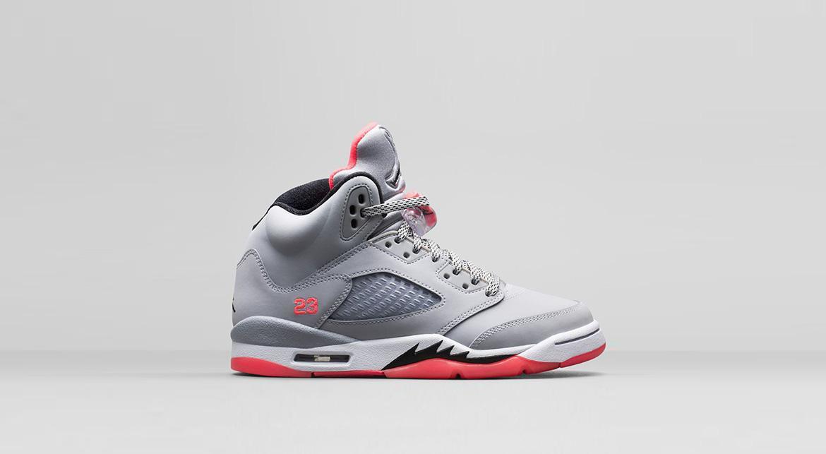 Exclusive Air Jordan 5 Retro GG "Hot Lava" — 3.5Y — Front View