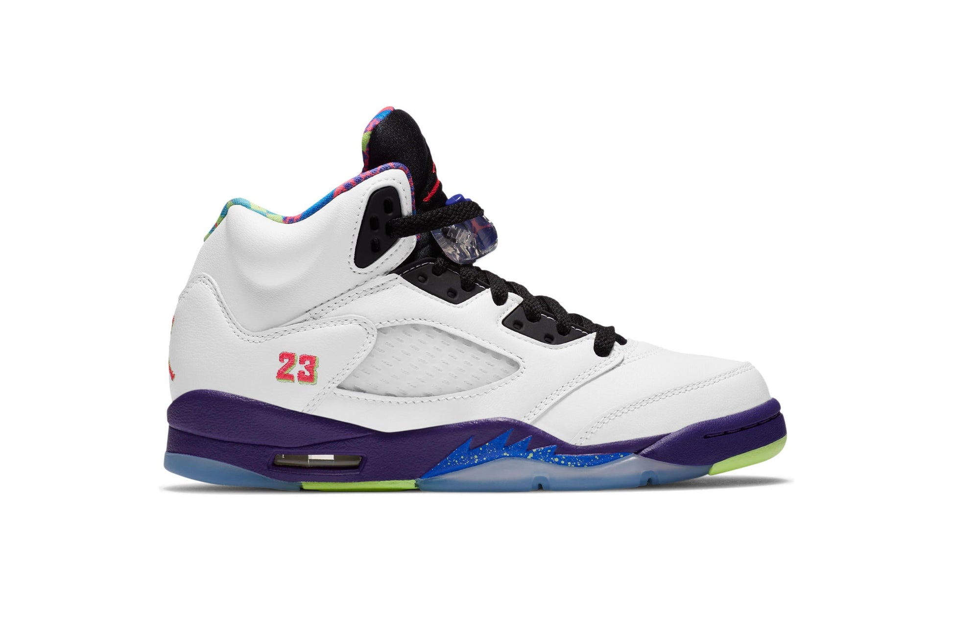Exclusive Air Jordan 5 RETRO (GS) "WHITE" — 3.5Y — Front View