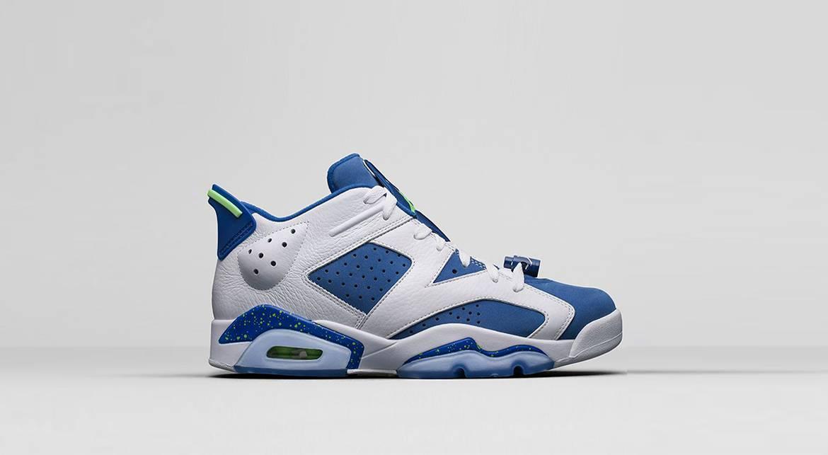 Exclusive Air Jordan 6 Retro Low "Seahawks" — 3.5 — Front View