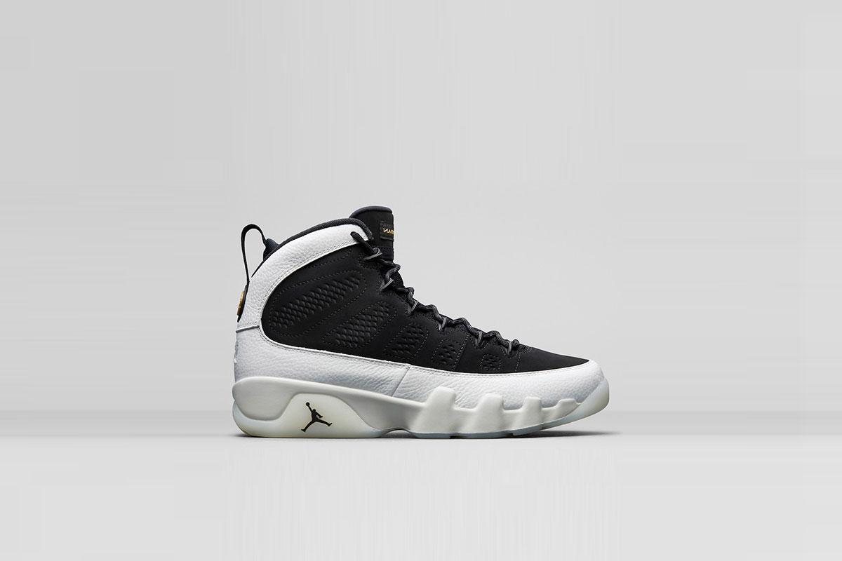 Exclusive Air Jordan 9 Retro BG "Black" — 3.5Y — Front View