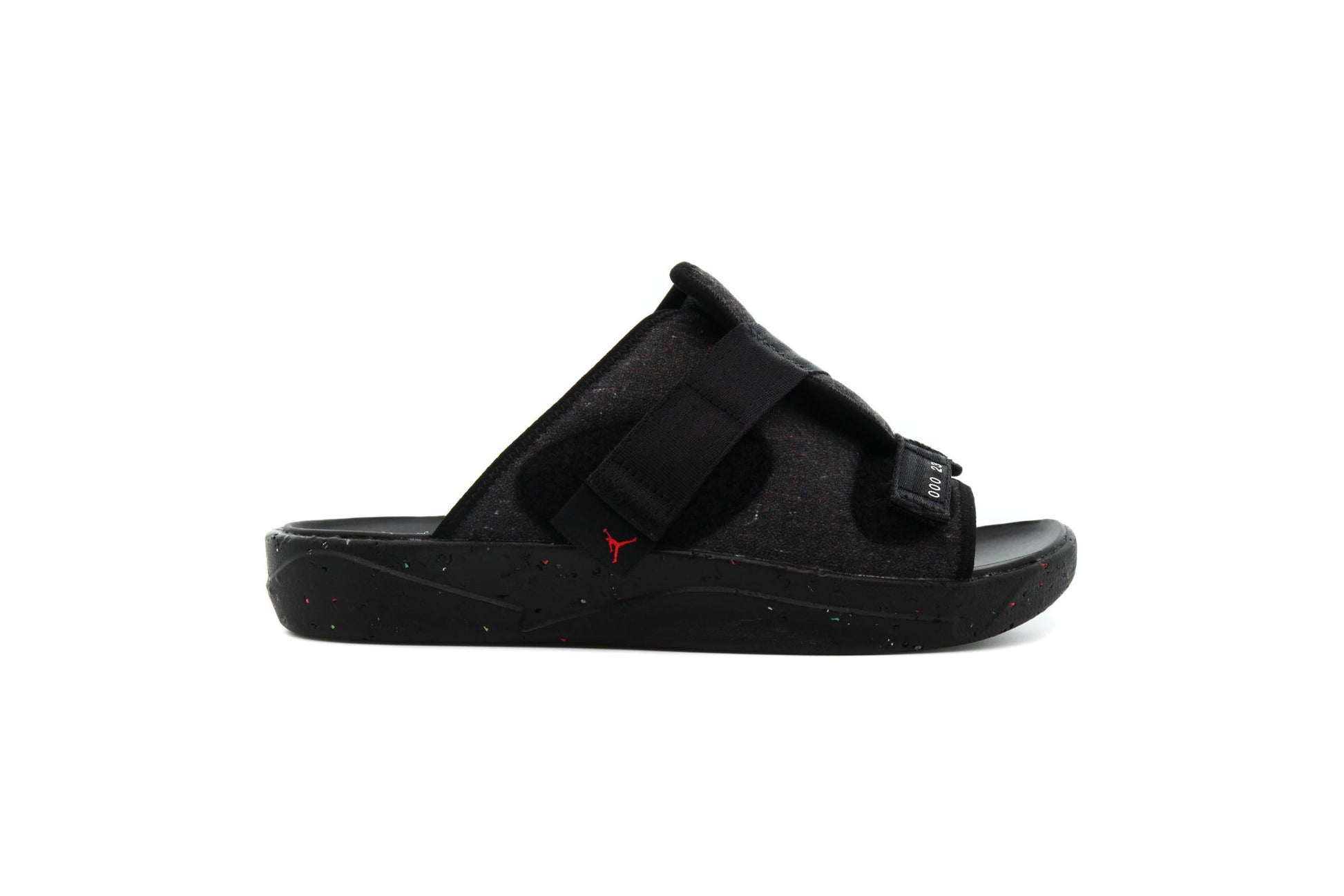 Exclusive Air Jordan CRATER SLIDE "BLACK" — 3.5 — Front View