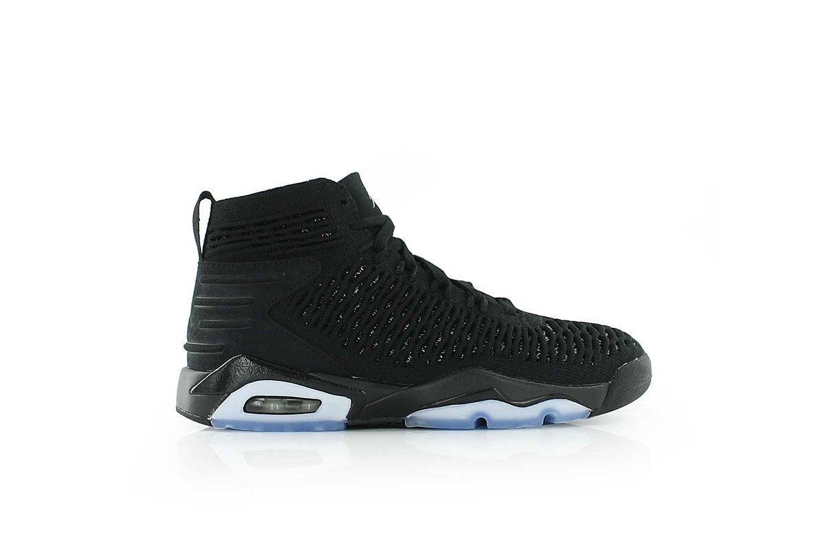 Exclusive Air Jordan Flyknit Elevation 23 BG "Metallic SIlver" — 3.5Y — Front View