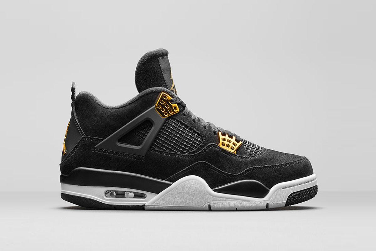 Exclusive Air Jordan IV Retro (GS) "Royalty" — 3.5Y — Front View