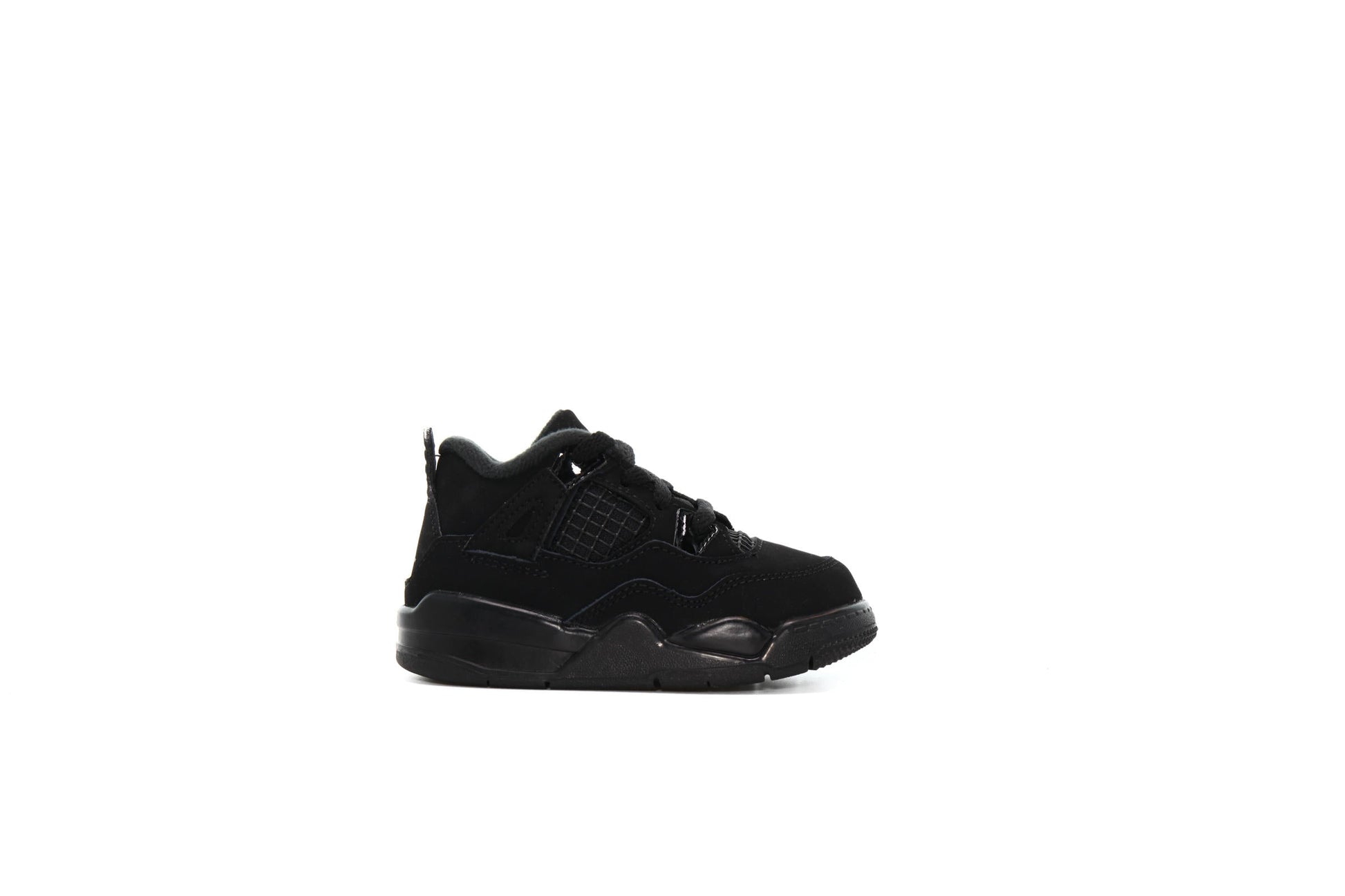 Exclusive Air Jordan 4 RETRO (TD) "BLACK CAT" — 0C — Front View
