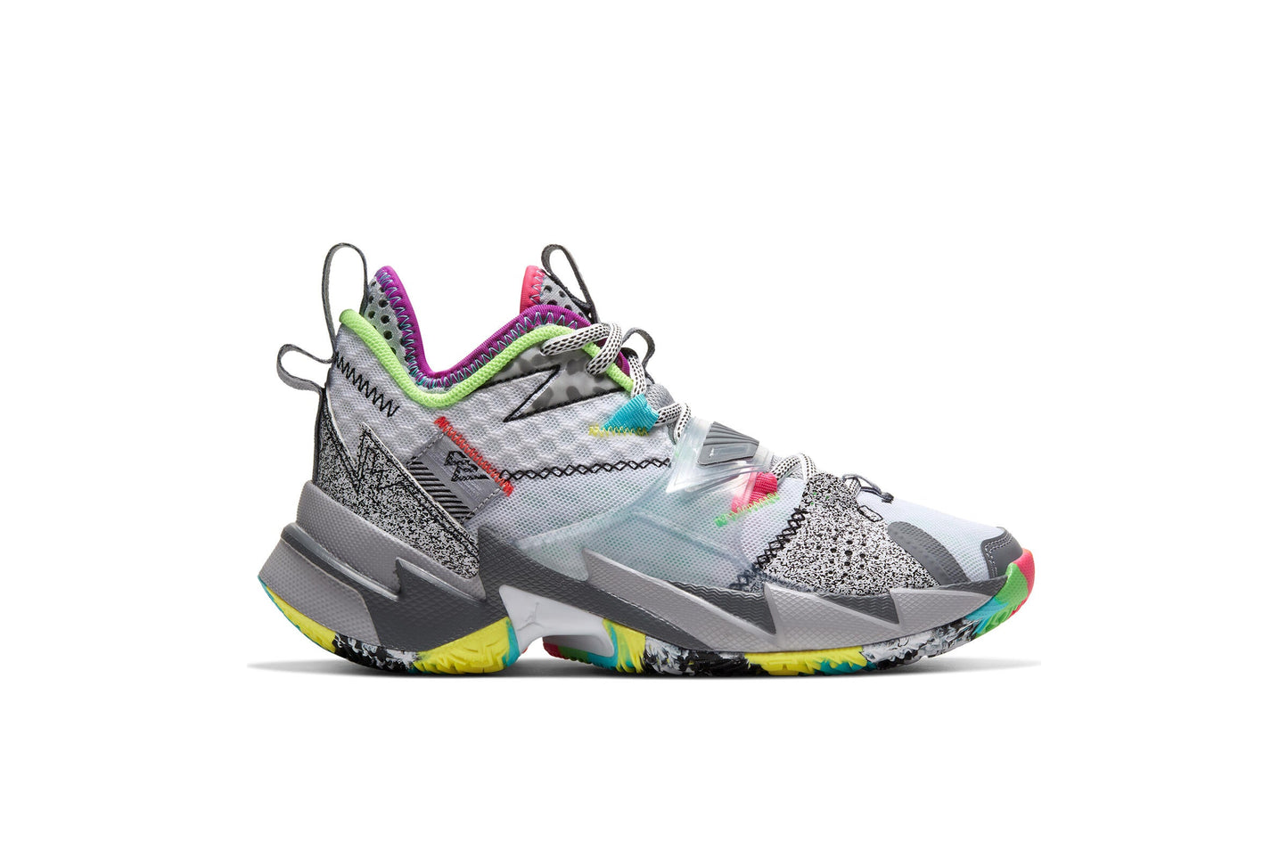 Exclusive Air Jordan WHY NOT ZER0.3 (GS) "Zero Noise" — 3.5Y — Front View