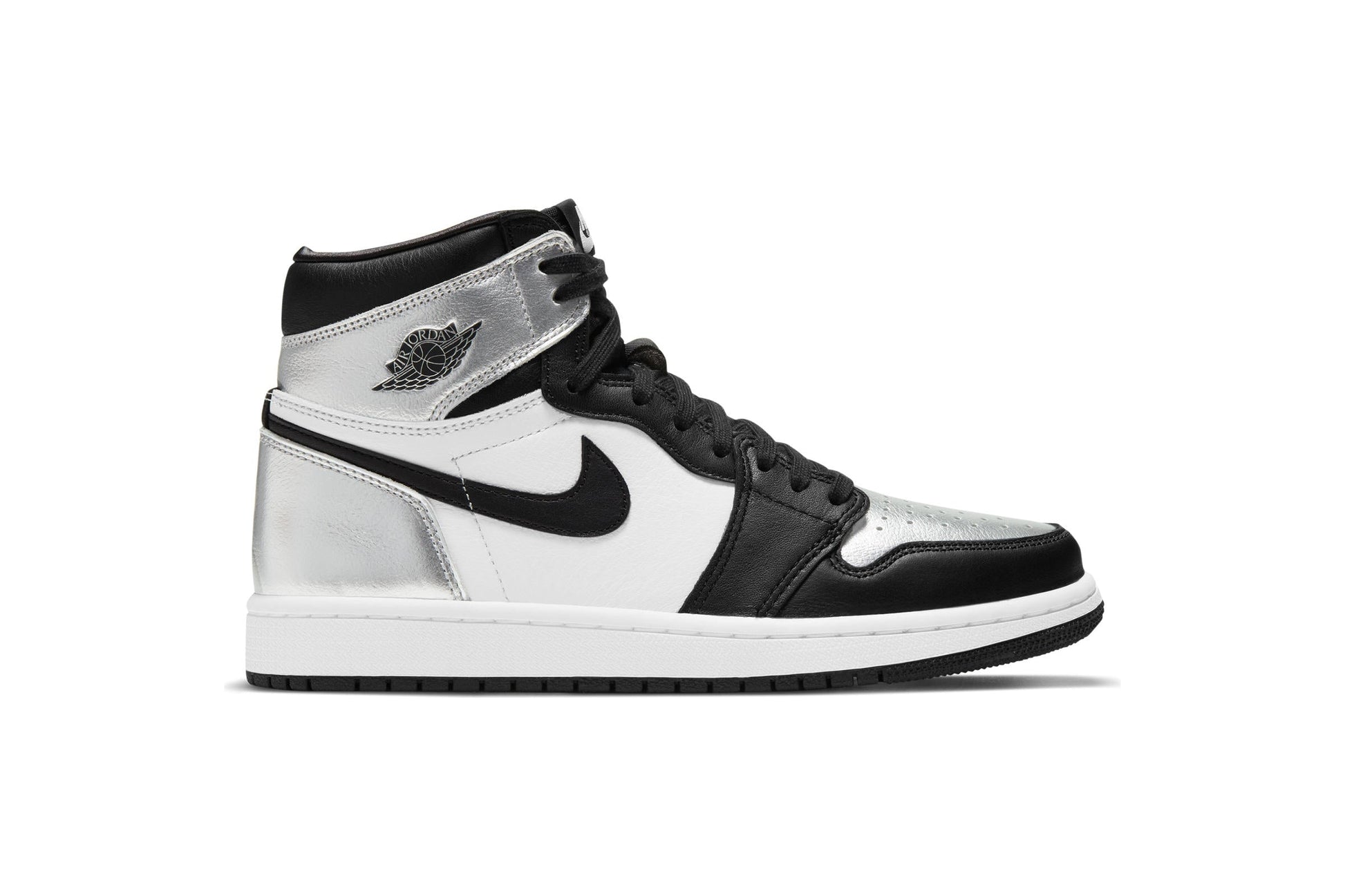 Exclusive Air Jordan WMNS 1 HIGH OG "SILVER TOE" — 5 — Front View