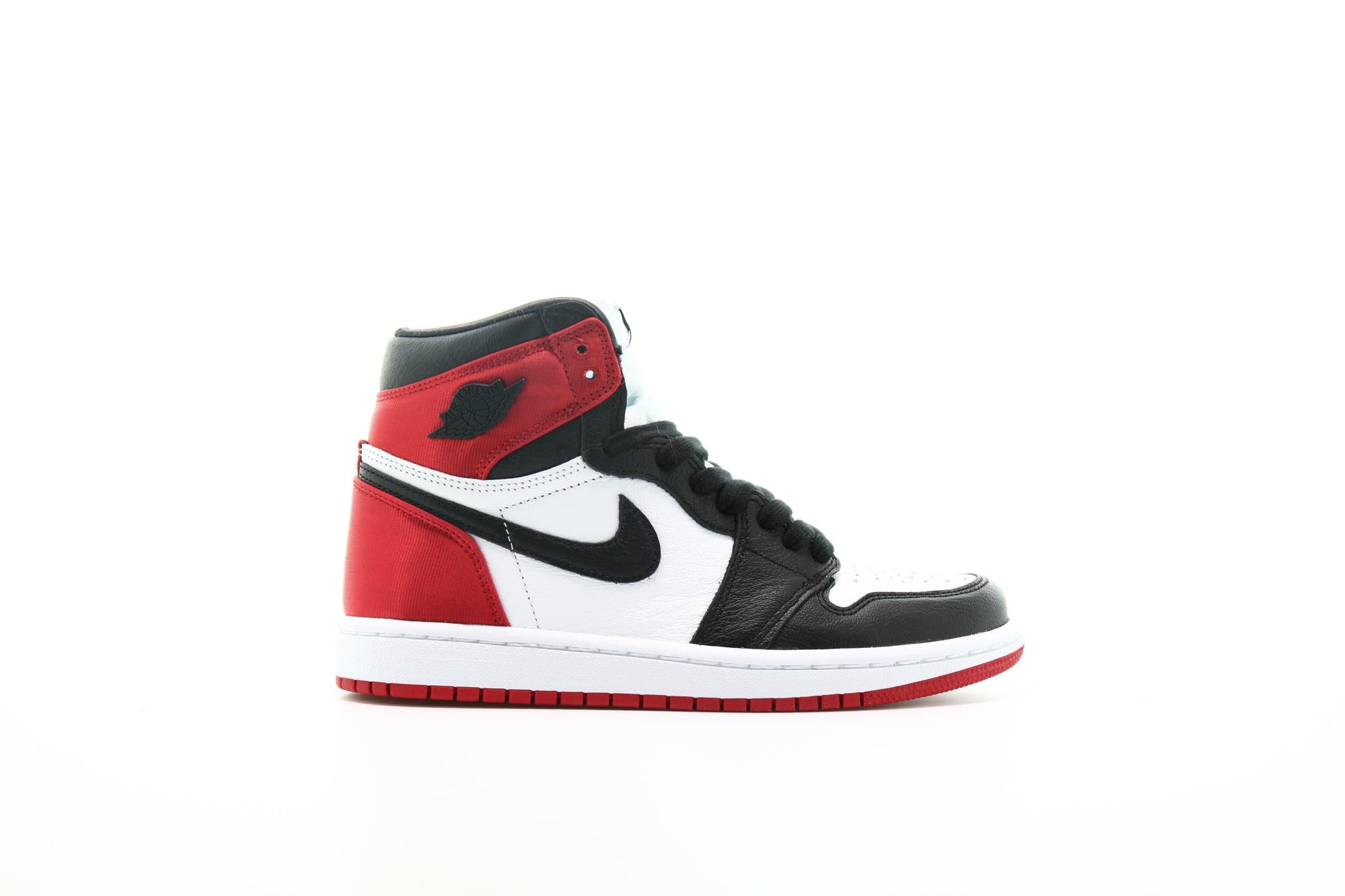 Exclusive Air Jordan Wmns 1 High OG "Satin Black Toe" — 5 — Front View