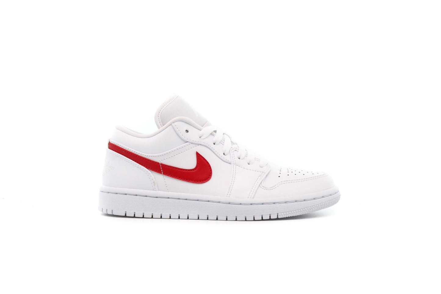 Exclusive Air Jordan WMNS 1 LOW "WHITE" — 5 — Front View