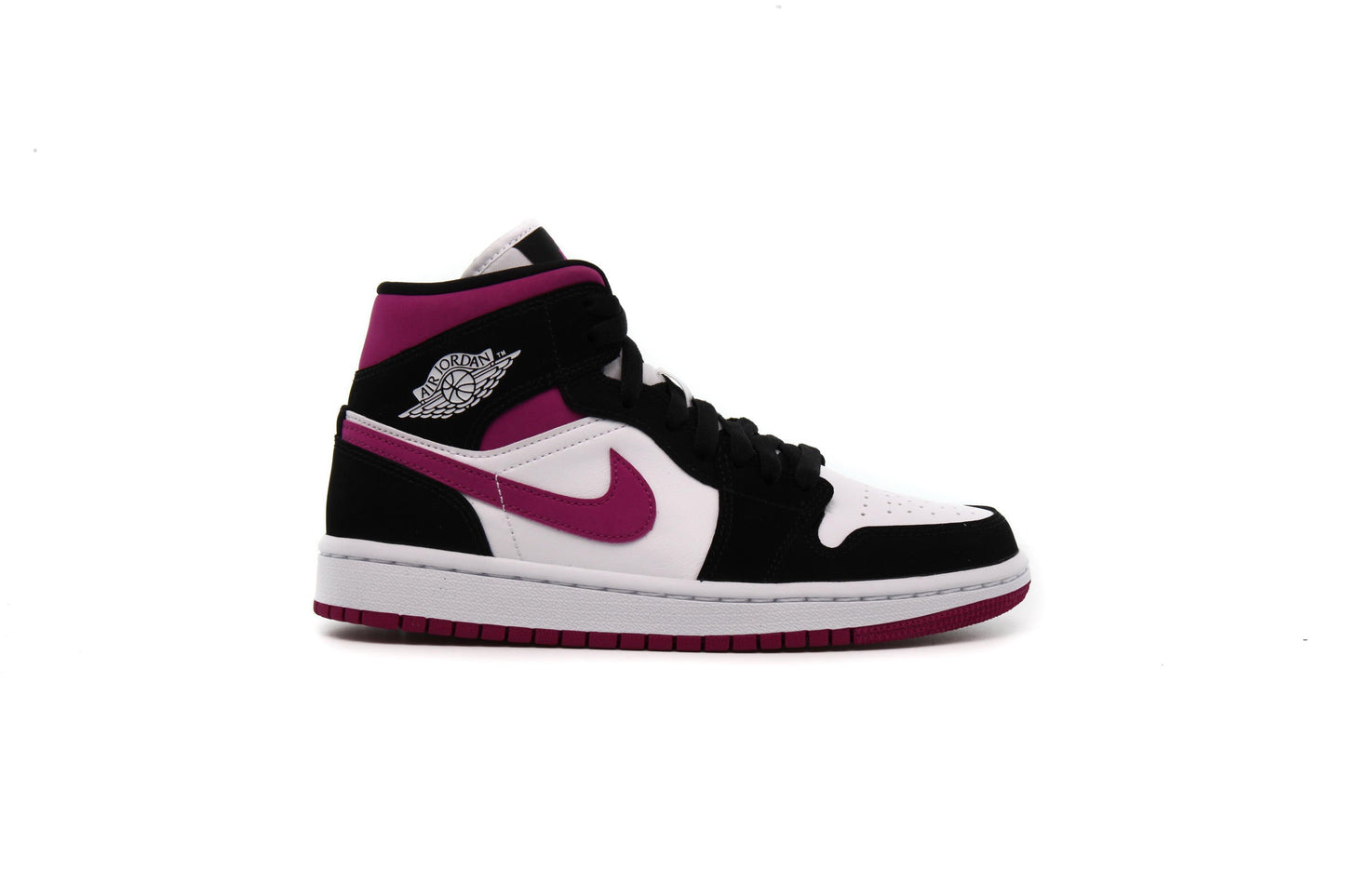 Exclusive Air Jordan WMNS 1 MID "BLACK" — 5 — Front View