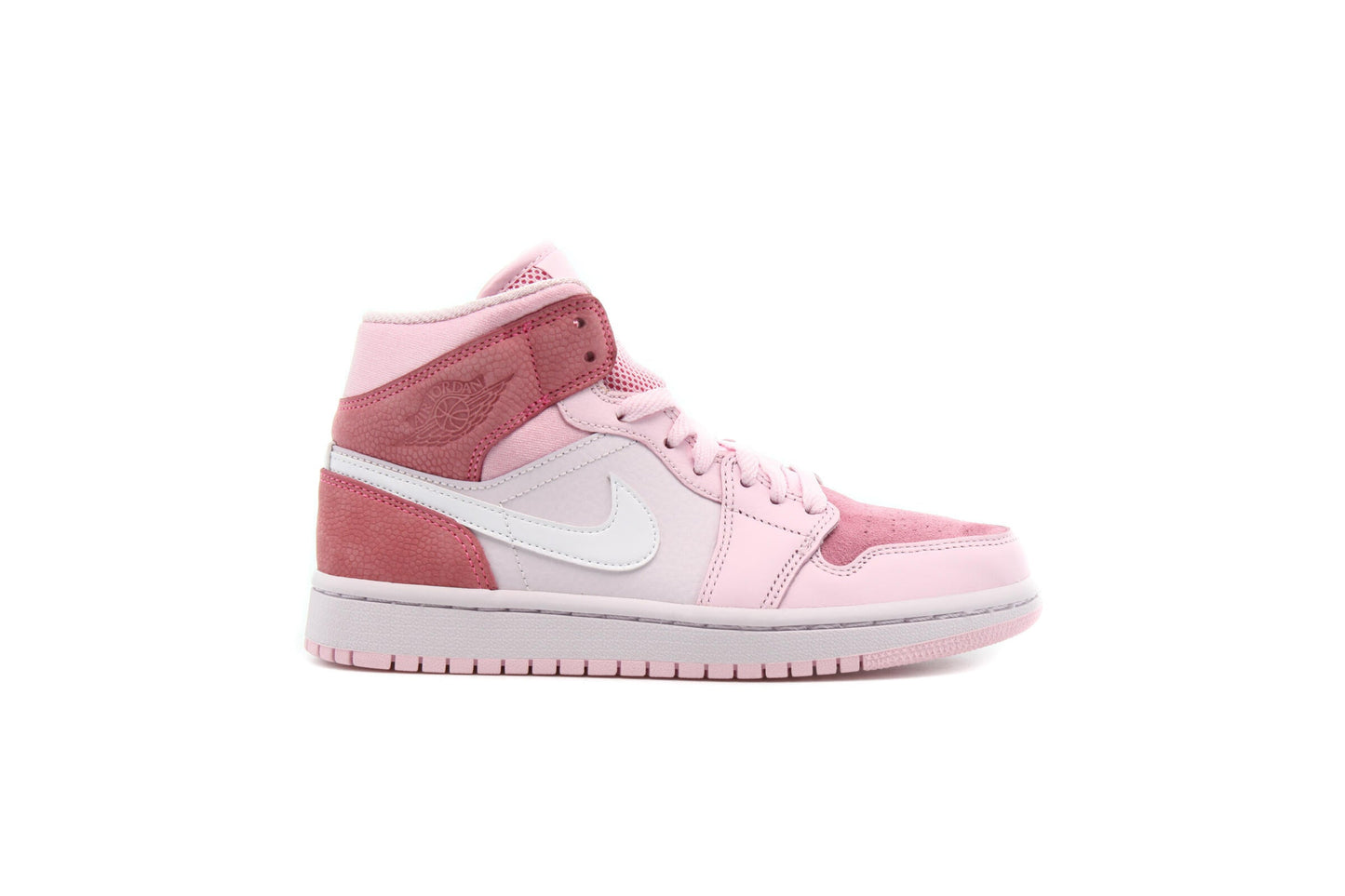 Exclusive Air Jordan WMNS 1 MID "DIGITAL PINK" — 5 — Front View