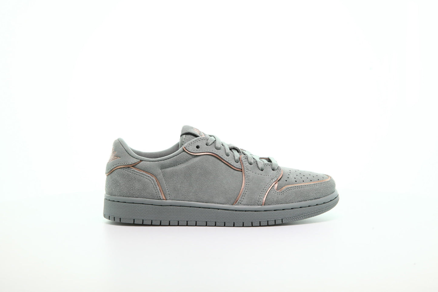 Exclusive Air Jordan Wmns 1 Retro Low "No Swoosh" — 5 — Front View