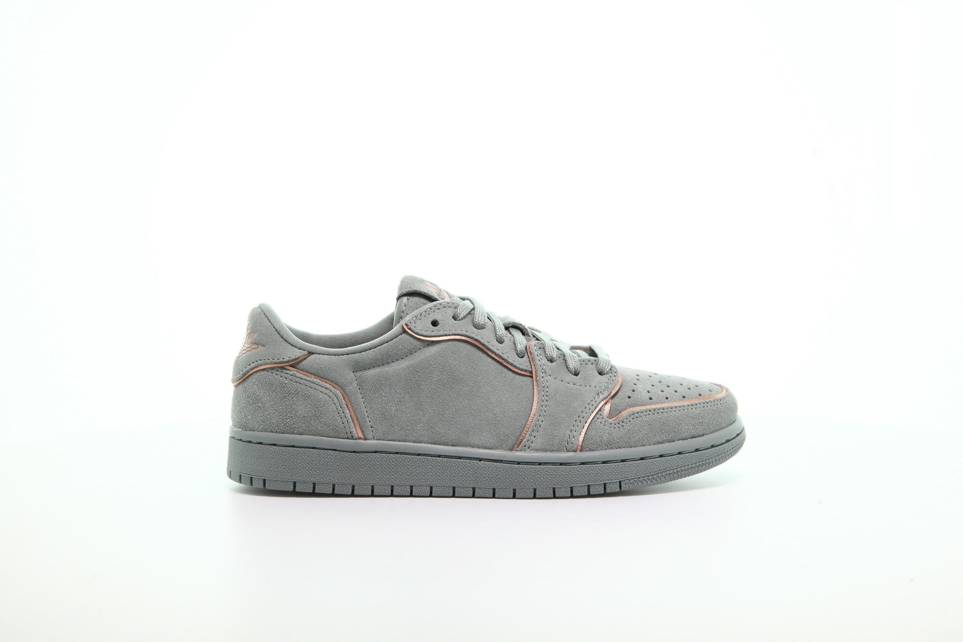 Exclusive Air Jordan Wmns 1 Retro Low "No Swoosh" — 5 — Front View