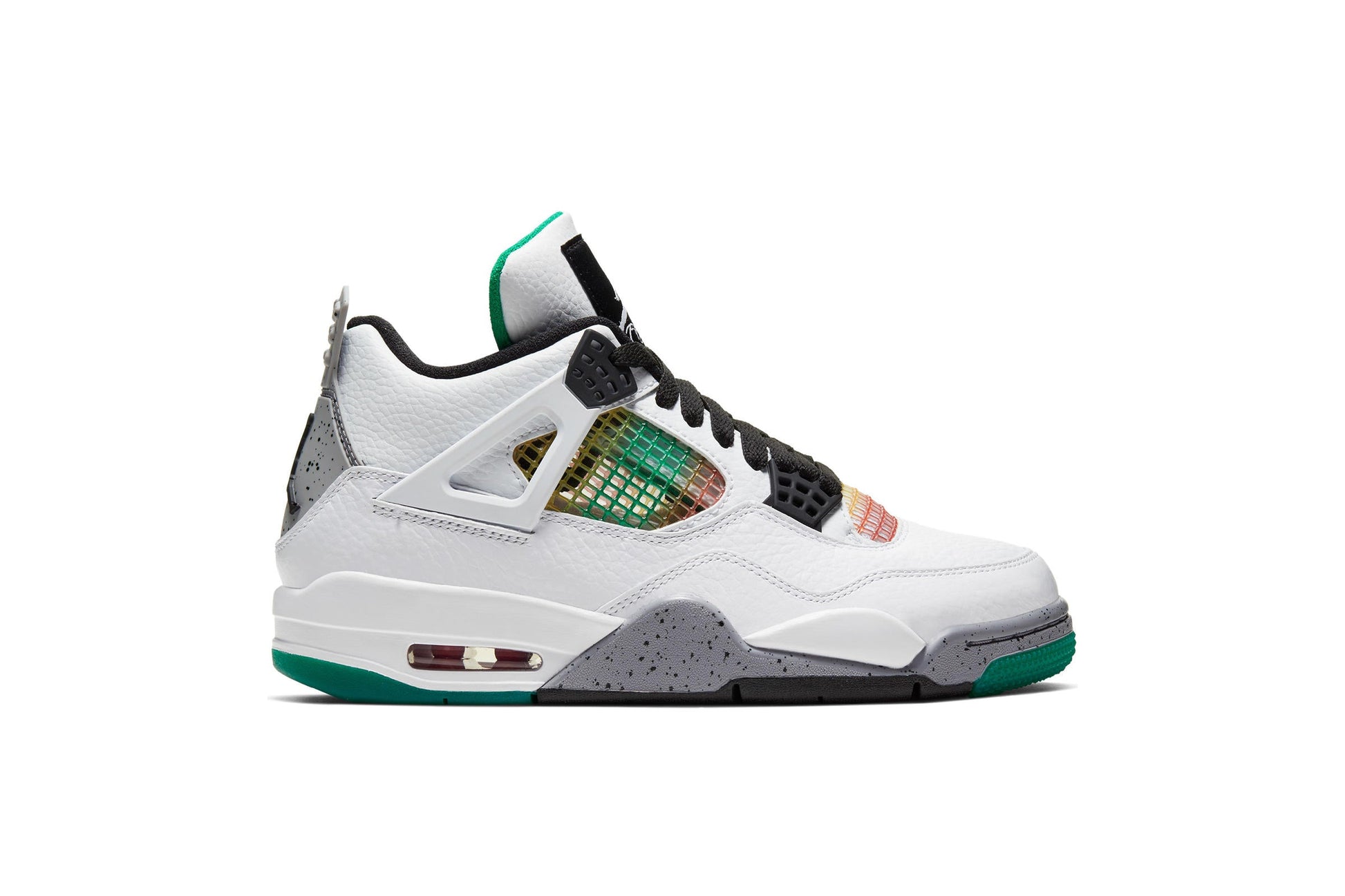 Exclusive Air Jordan WMNS 4 RETRO "RASTA" — 5 — Front View