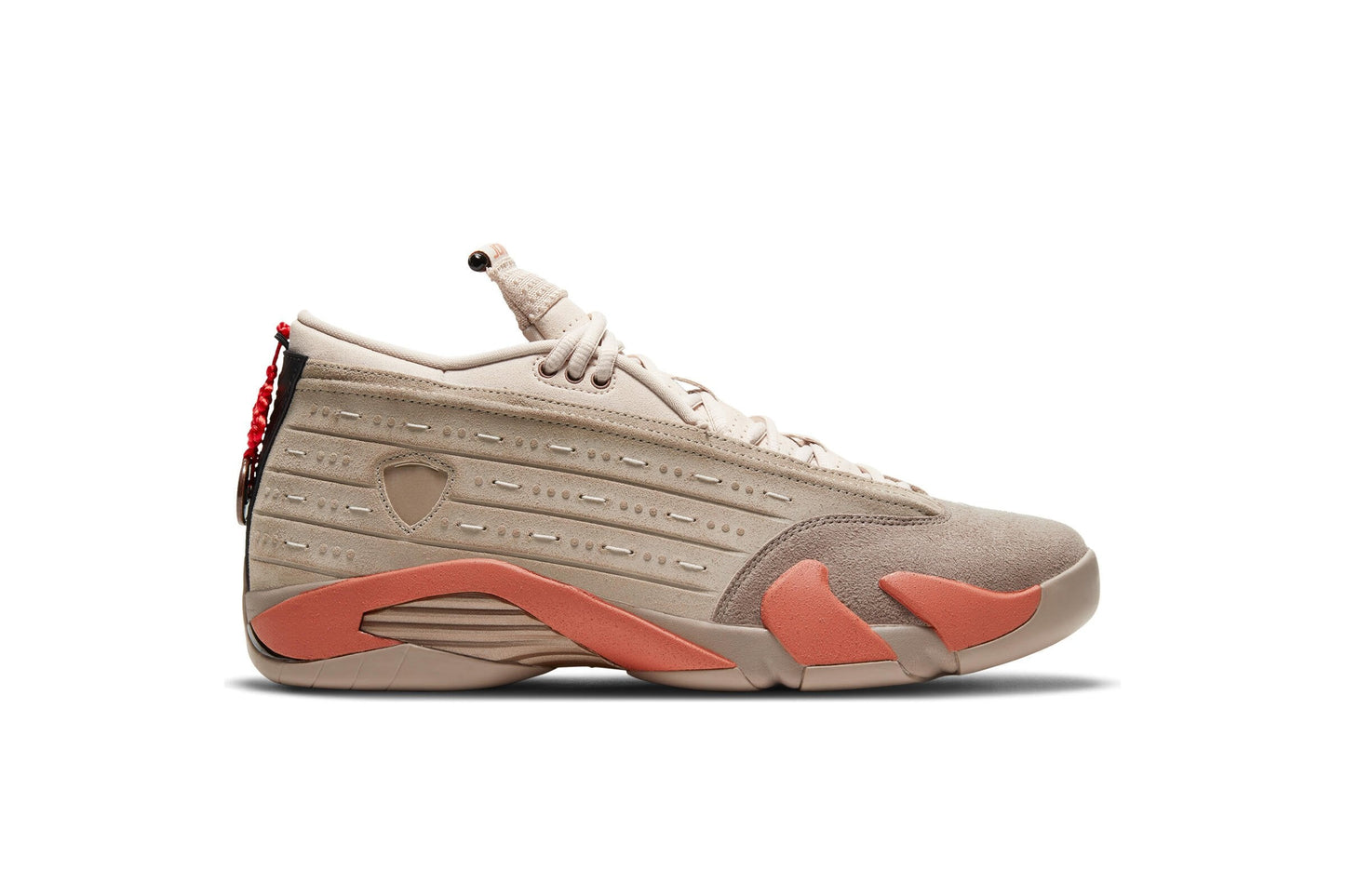 Exclusive Air Jordan x CLOT 14 LOW SP "SEPIA STONE" — 3.5 — Front View