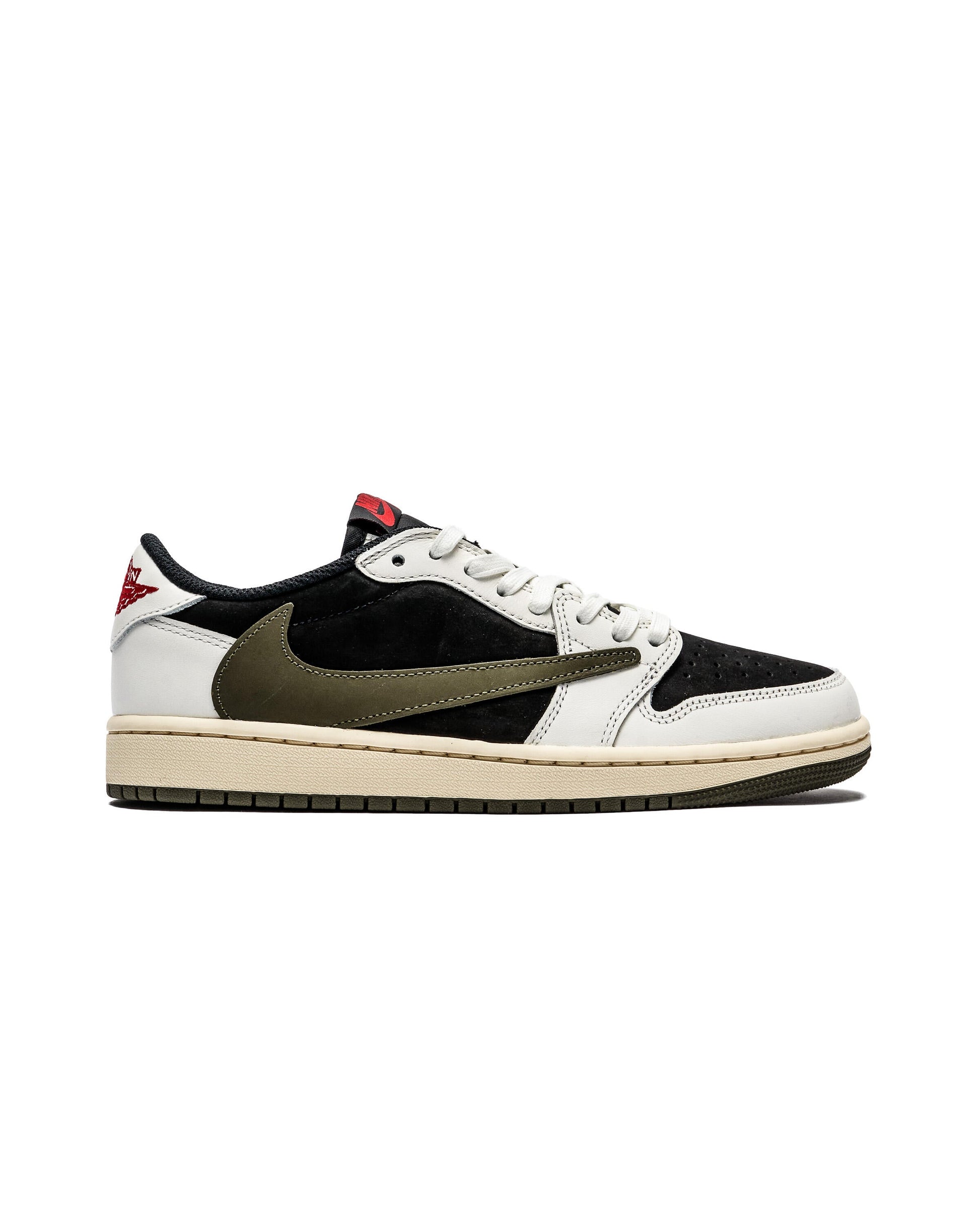 Exclusive Air Jordan x Travis Scott WMNS 1 Low OG SP 'Olive' — 5 — Front View