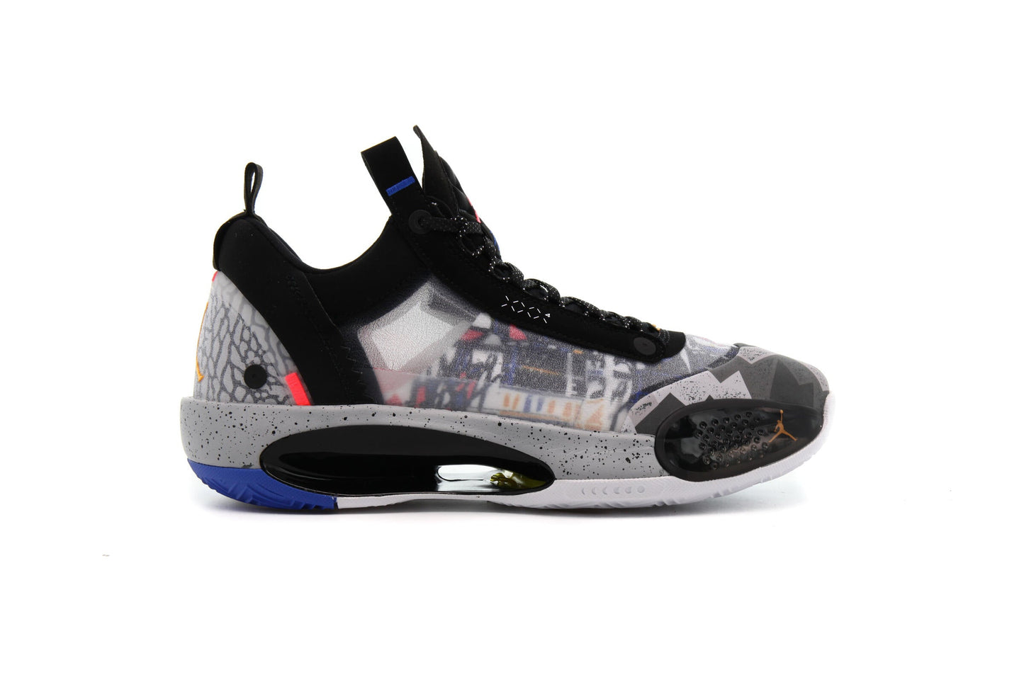 Exclusive AIR JORDAN XXXIV LOW "BLACK" — 3.5 — Front View