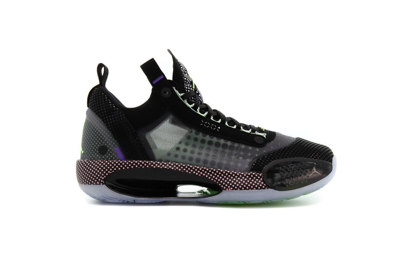 Exclusive Air Jordan XXXIV LOW PD "BLACK" — 3.5 — Front View