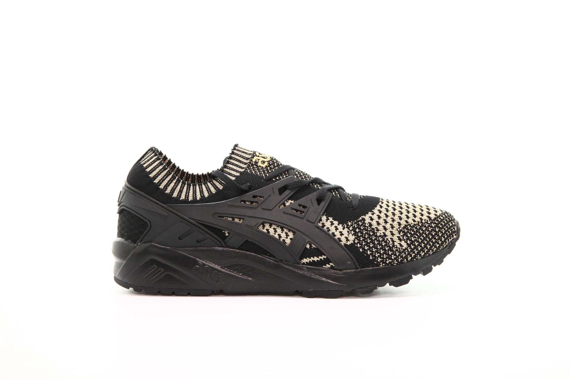 Exclusive Asics Gel Kayano Trainer Knit "Black Cream" — 4 — Front View