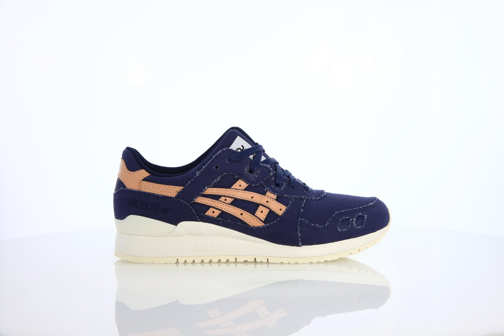 Exclusive Asics Gel-Lyte III Veg Tan Pack "Indigo Blue" — 4 — Front View