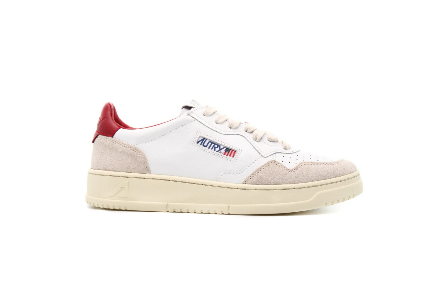 Exclusive Autry Action Shoes MEDALIST LOW "LEAT RED" — 3.5 — Front View