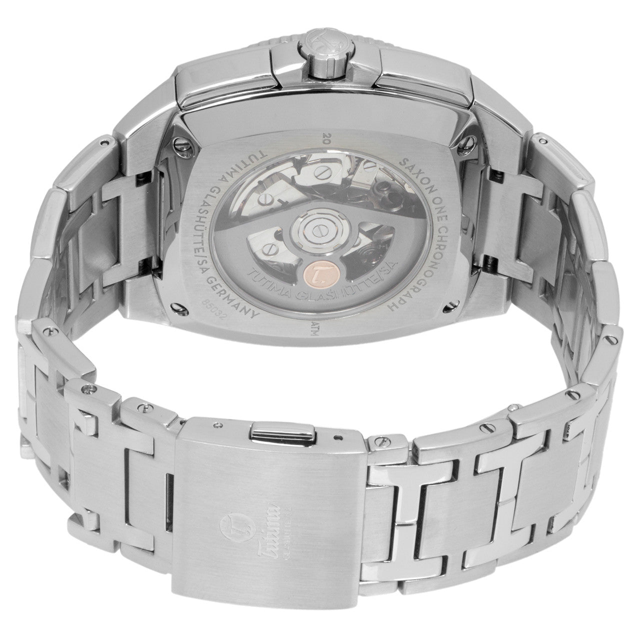 Exclusive Tutima Stainless Steel Saxon One Chronograph 6420-01 — Side View