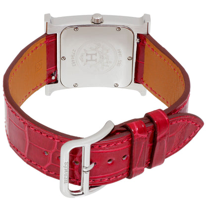 Exclusive Hermes Stainless Steel & Diamond Heure H Quartz Watch  HH1.530 — Side View