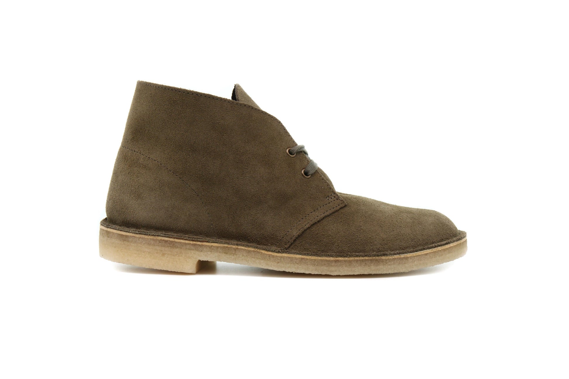 Exclusive Clarks Originals DESERT BOOT "LIGHT OLIVE" — 3 — Front View