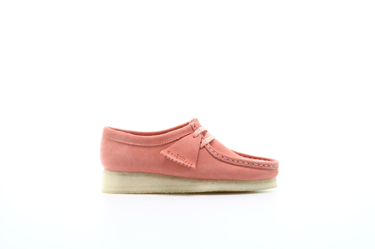 Exclusive Clarks Originals Wallabee "Coral Suede" — 3 — Front View