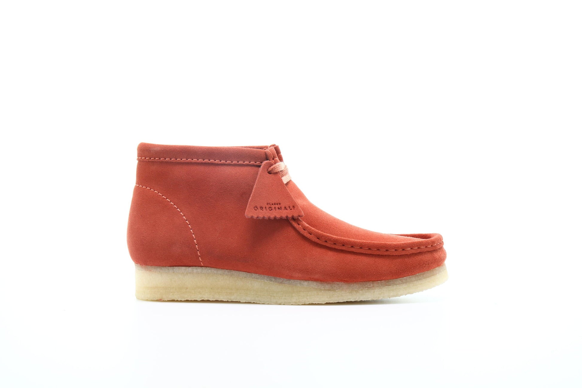 Exclusive Clarks Originals Wallabee Boot " Burnt Orange Suede" — 3 — Front View