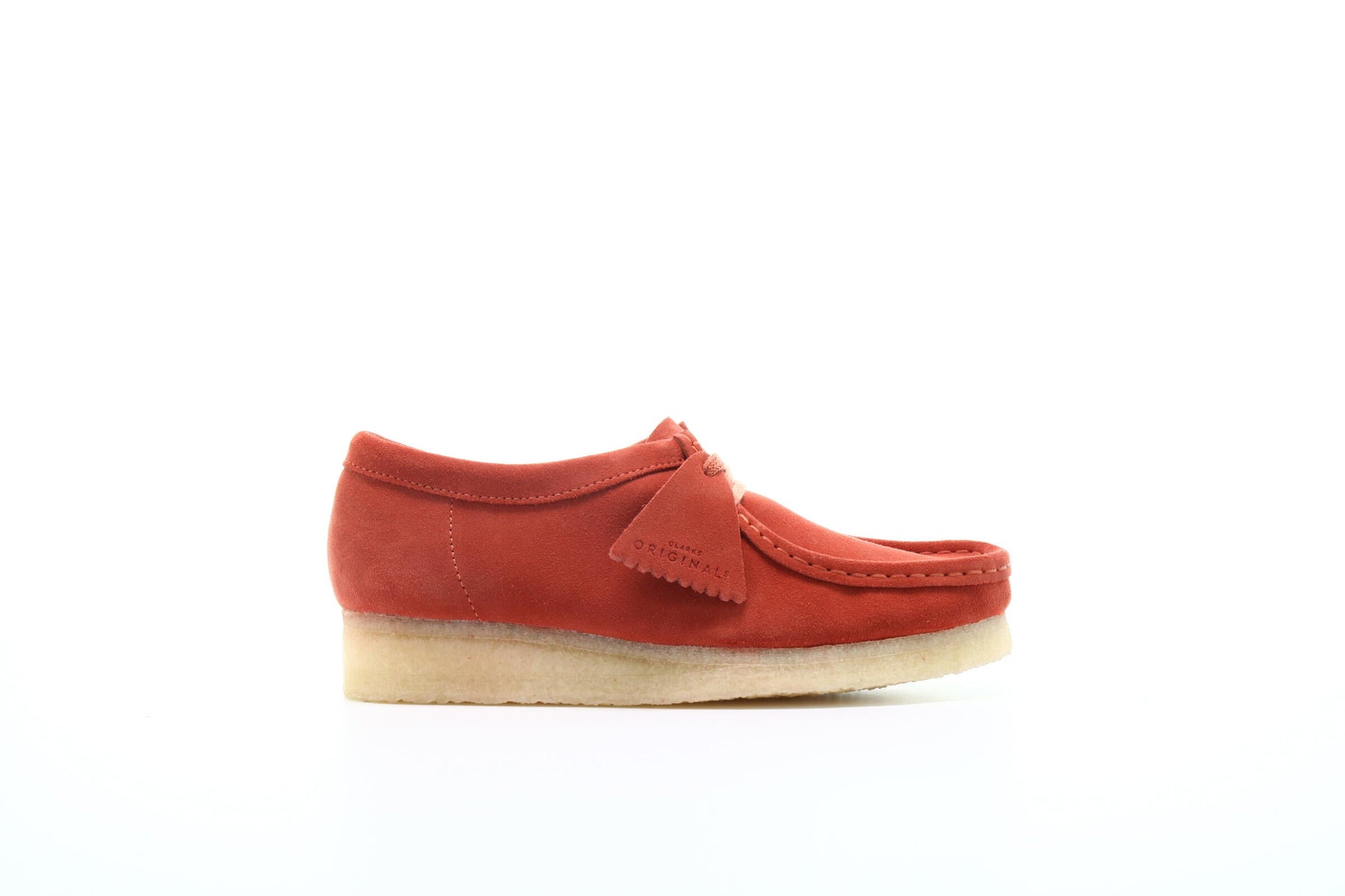 Exclusive Clarks Originals Wallabee "Burnt Orange Suede" — 3 — Front View