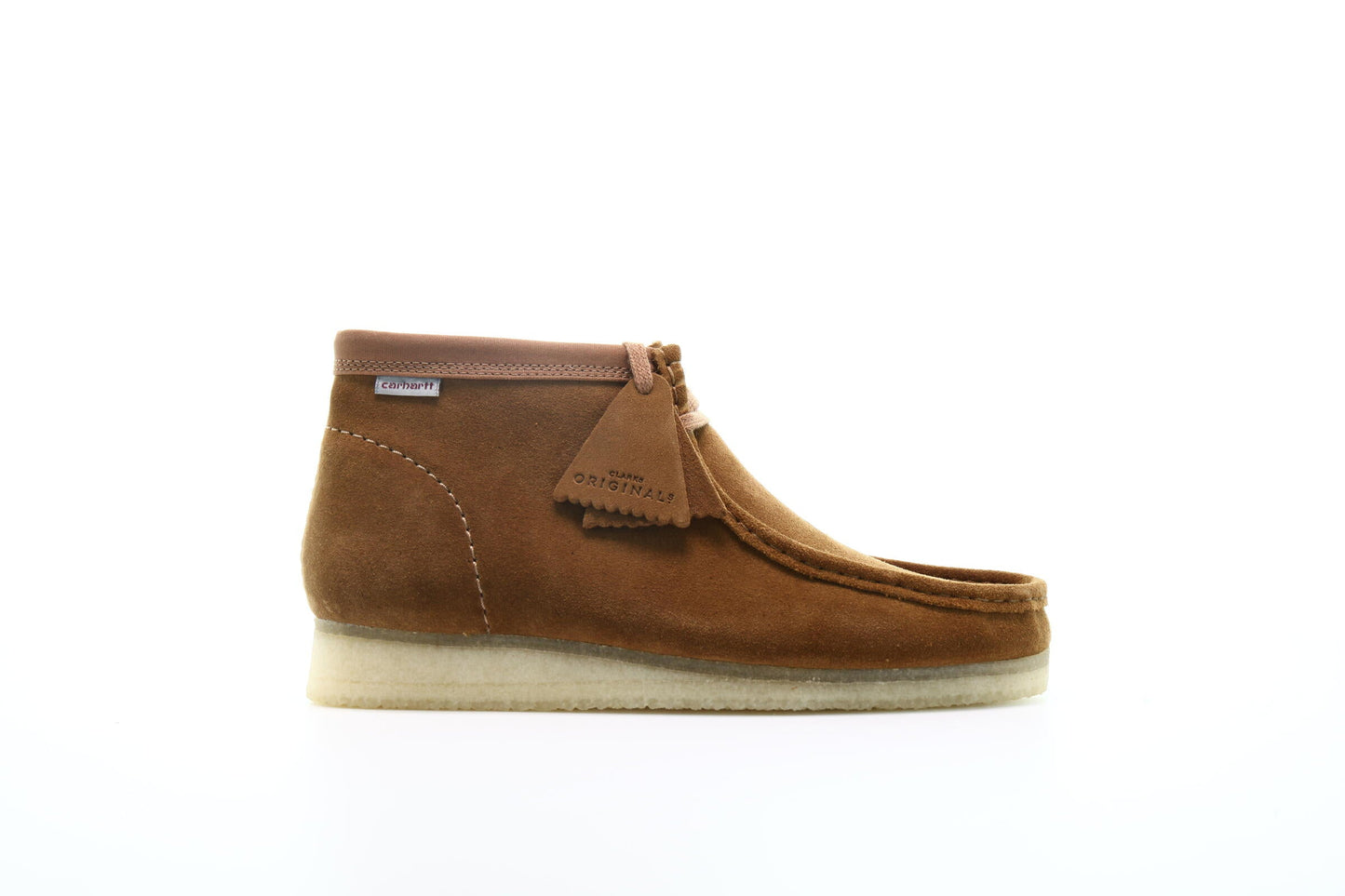 Exclusive Clarks Originals x Carhartt WIP Wallabee Boot "Brown" — 3 — Front View