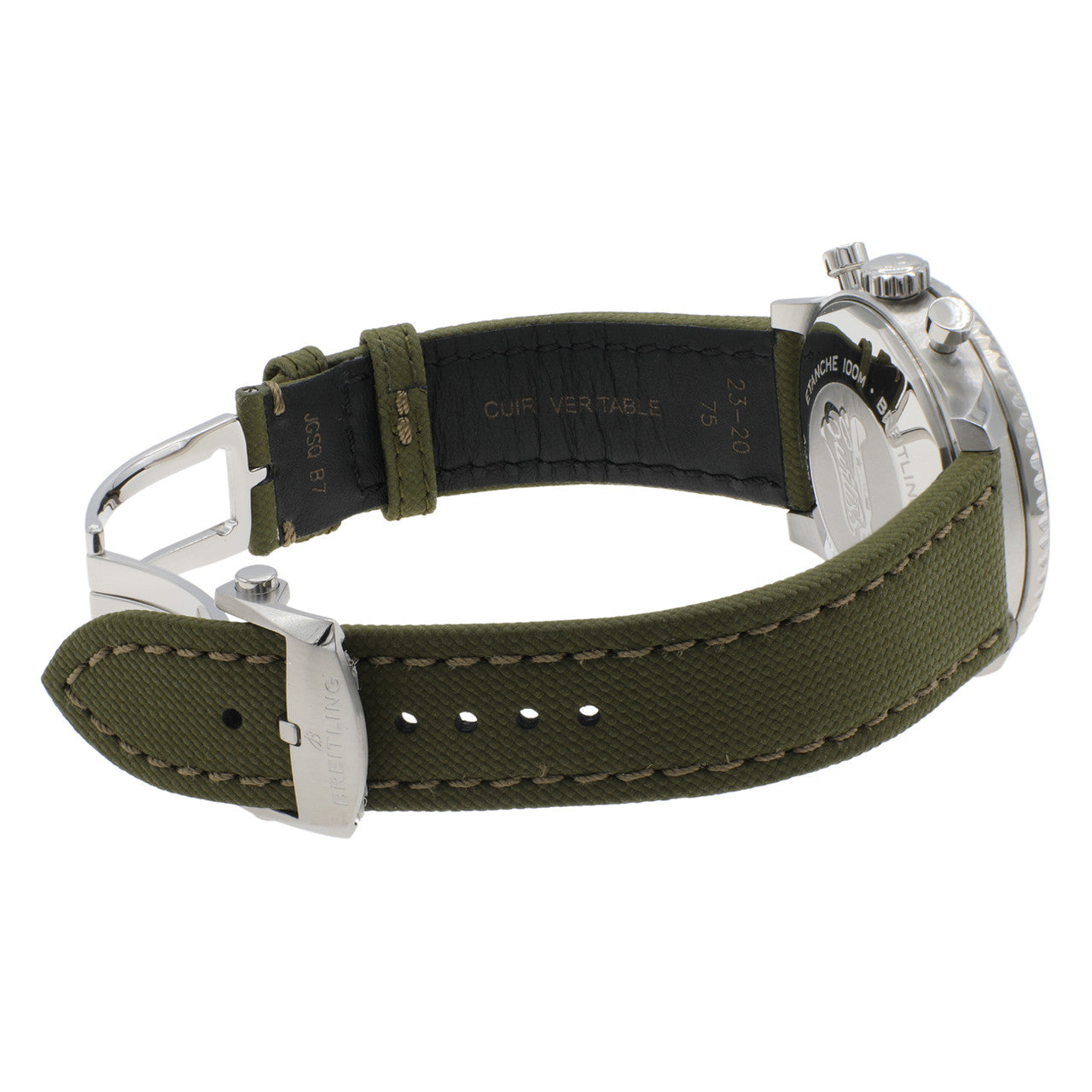 Exclusive Breitling Stainless Steel Aviator 8 Chronograph 43 Curtiss Warhawk  A133161A1L1X2 — Detail View
