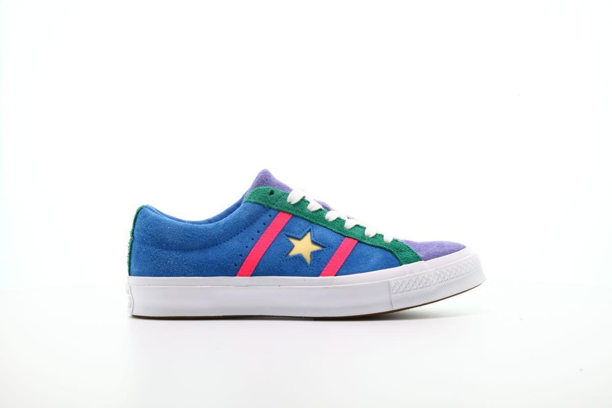 Exclusive Converse One Star Academy OX "Totally Blue" — 3 — Front View