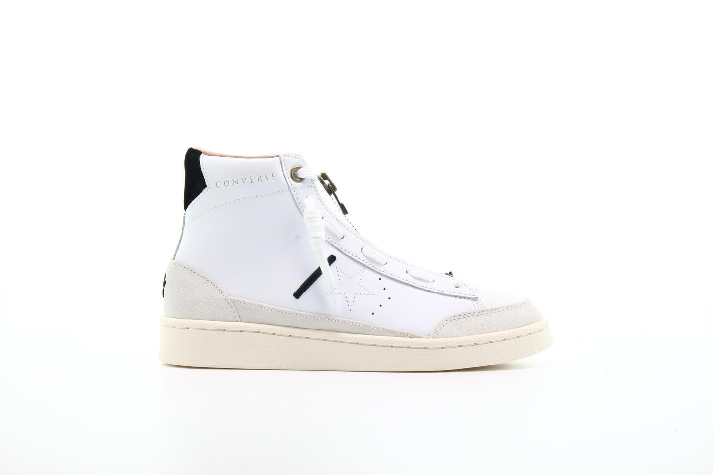 Exclusive Converse x IBN Jasper Pro Leather Mid "White" — 3 — Front View
