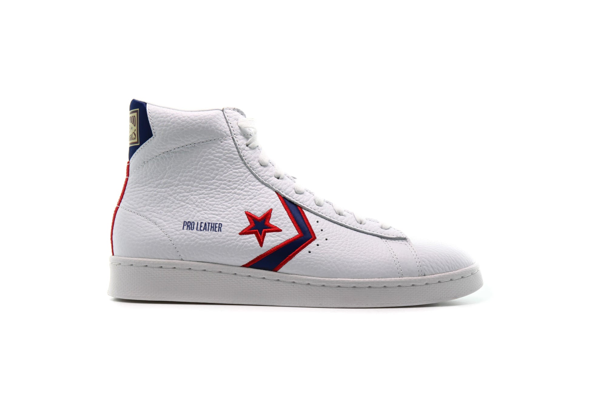 Exclusive Converse PRO LEATHER MID "FORT WAYNE PISTONS" — 3 — Front View